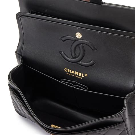 chanel lamskin small classic flap